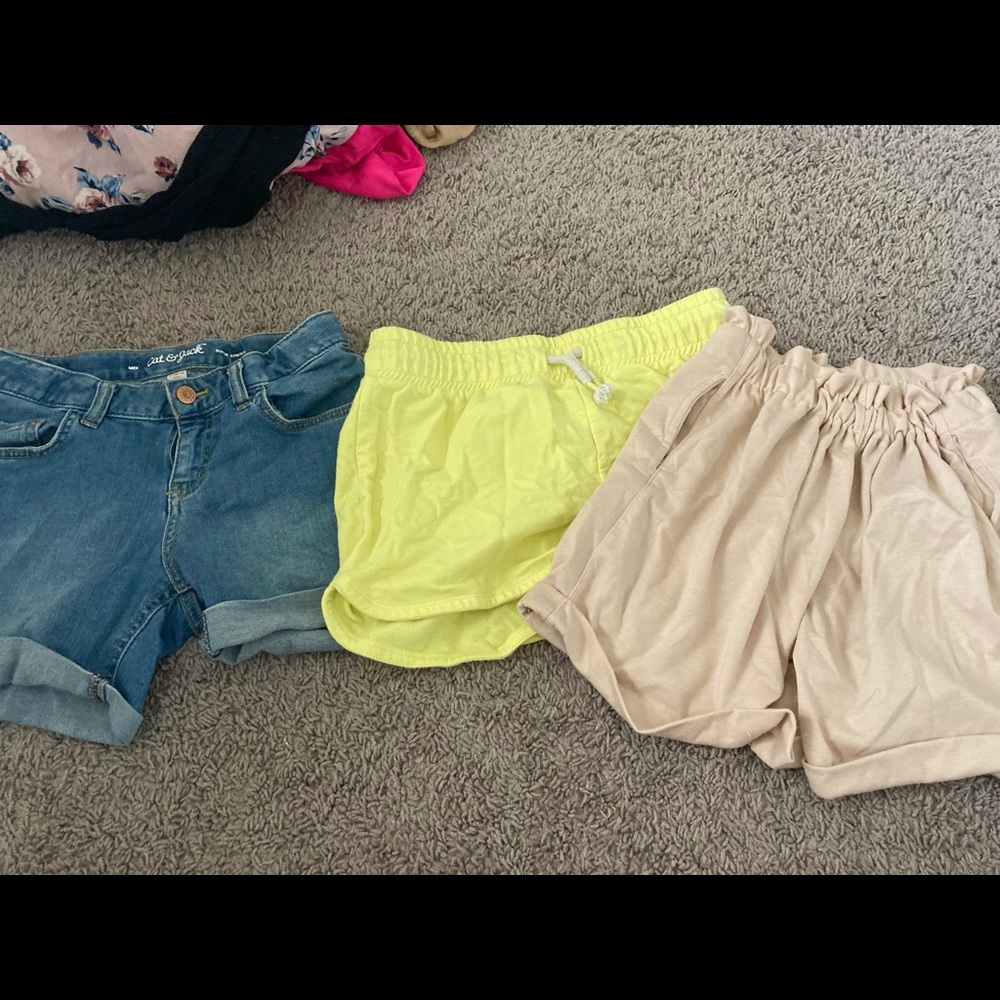 GIRLS SHORTS COMFY CUTE CAT AND JACK